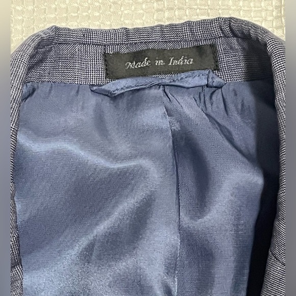 Ralph Lauren Men's Blue Blazer Macy’s Men’s Store Size 44 R Slim Fit Preloved - Picture 6 of 16